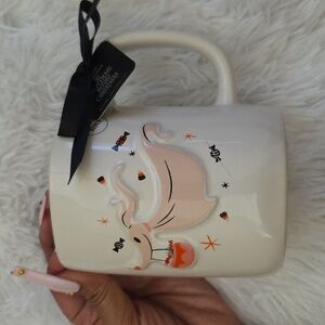 NWT Rae Dunn White and Black Haunted Hound Mug